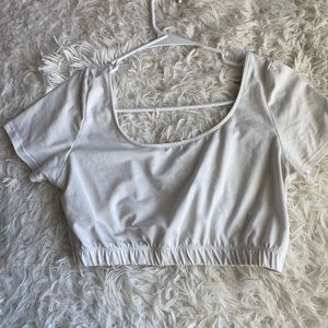 White crop top